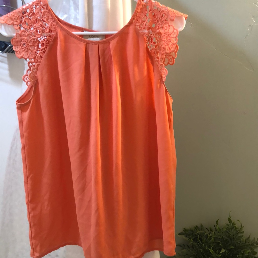 Loft lace sleeve blouse